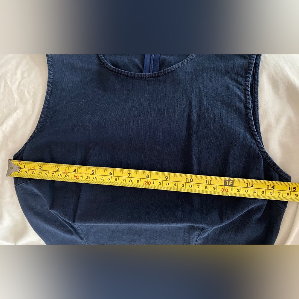 Versace Jeans embellished Dress cotton Navy blue Size IT42 - Picture 8 of 15